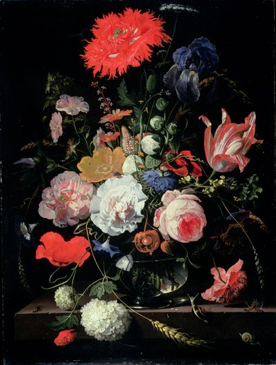 Flower Piece by Abraham Mignon